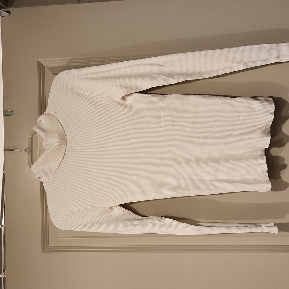 Express White Turtleneck Sweater